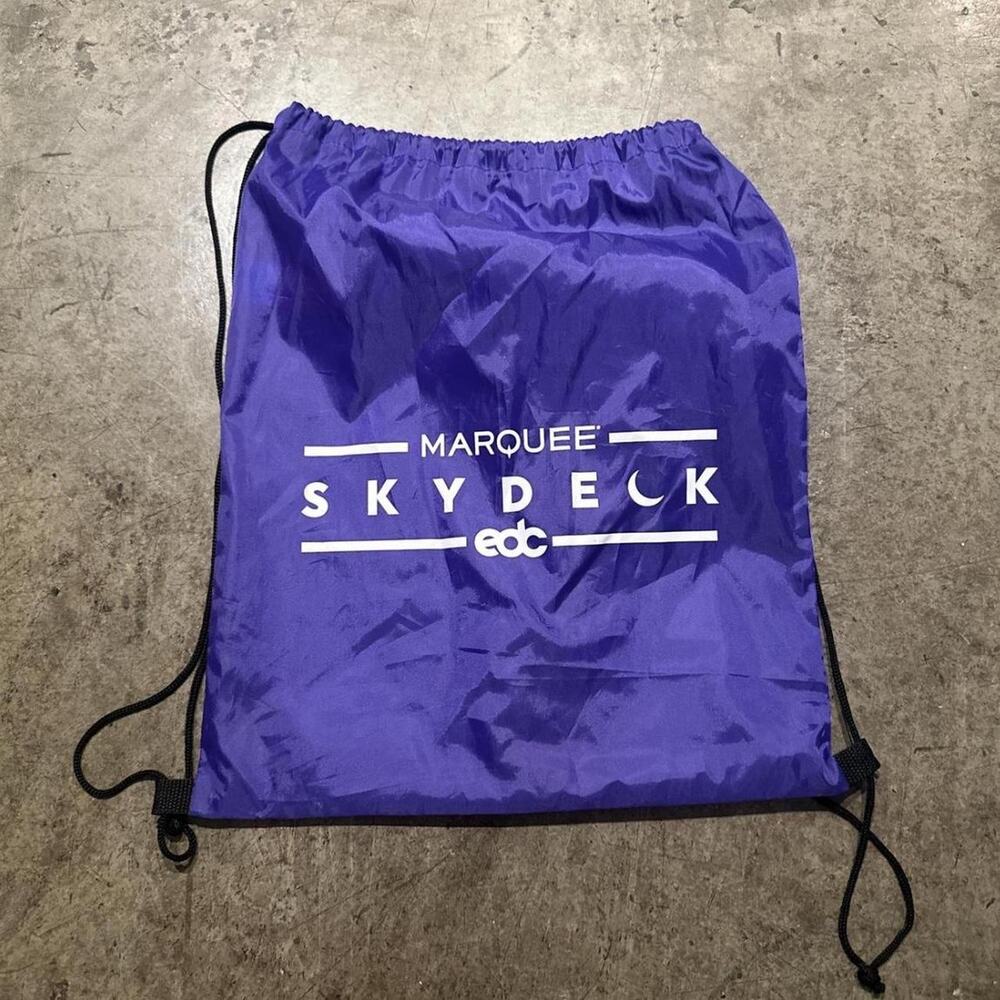 Purple edc skydeck bag festivalvibes